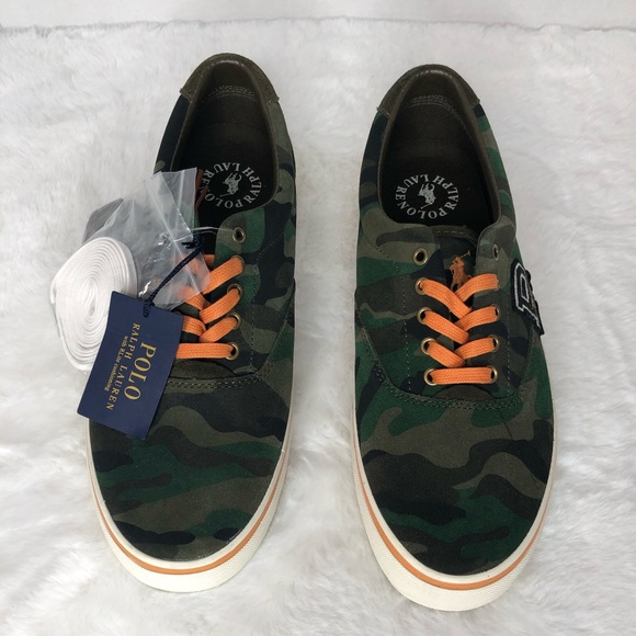 Polo Ralph Lauren Men Green Suede Thorton sneaker 9D - Picture 3 of 8